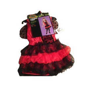 Ladybug Fairy Halloween Dress Costume-  Girls 4-6 Years